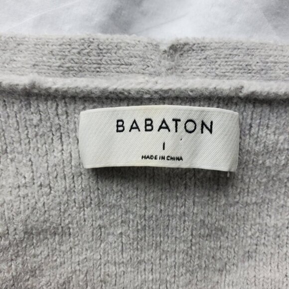 Aritzia Babaton Heather Light Grey Houston V-neck Sweater Size (1) XS - Picture 6 of 8